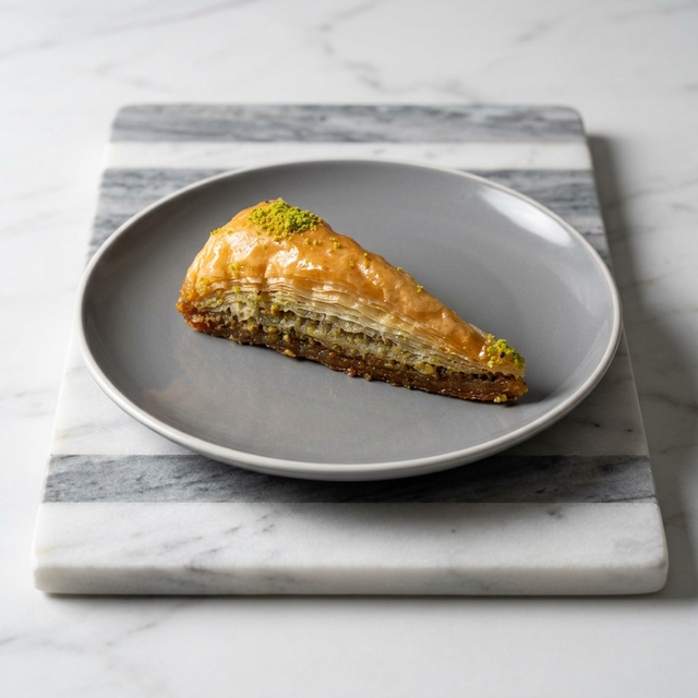 Slice Baklava.